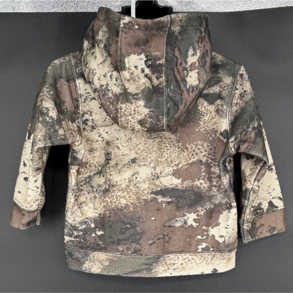Cabela's Baby Camo Zip-Up Hoodie Sweatshirt 12-18MO Brown Camouflage - Picture 2 of 7